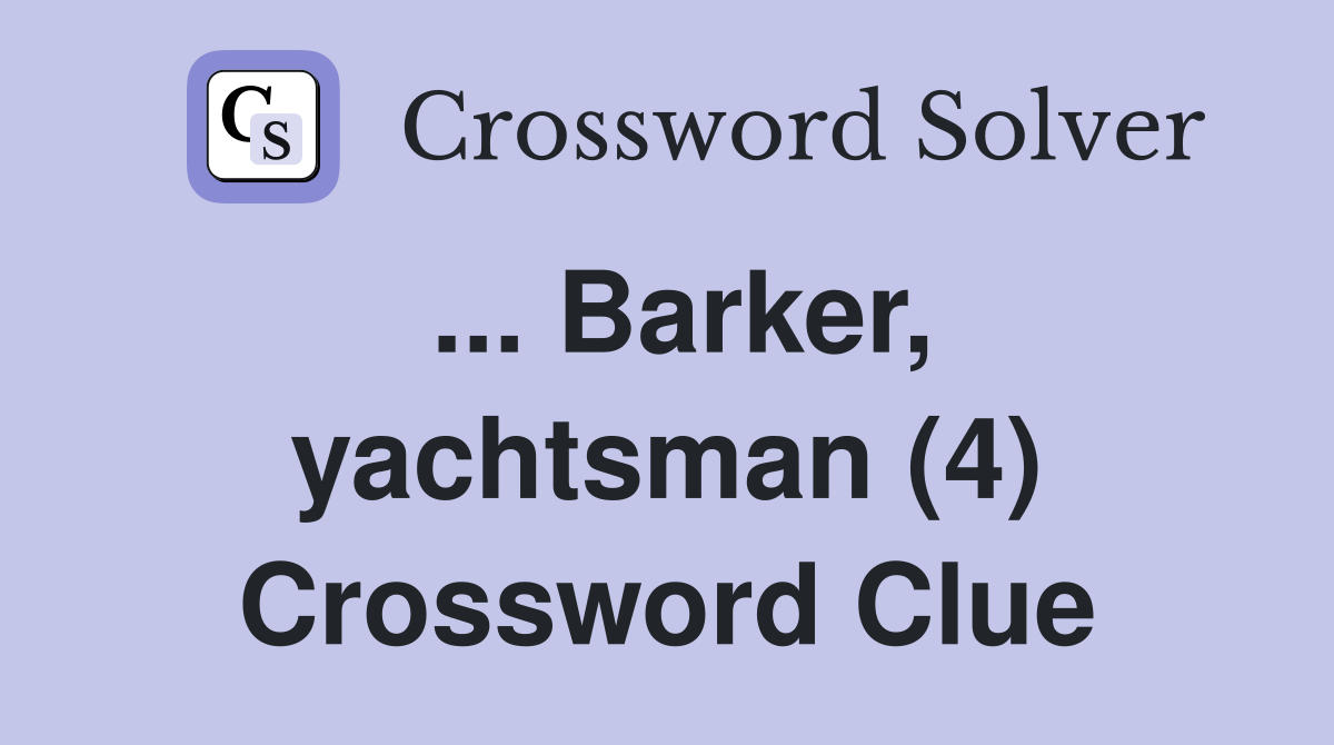 sailboat features crossword clue